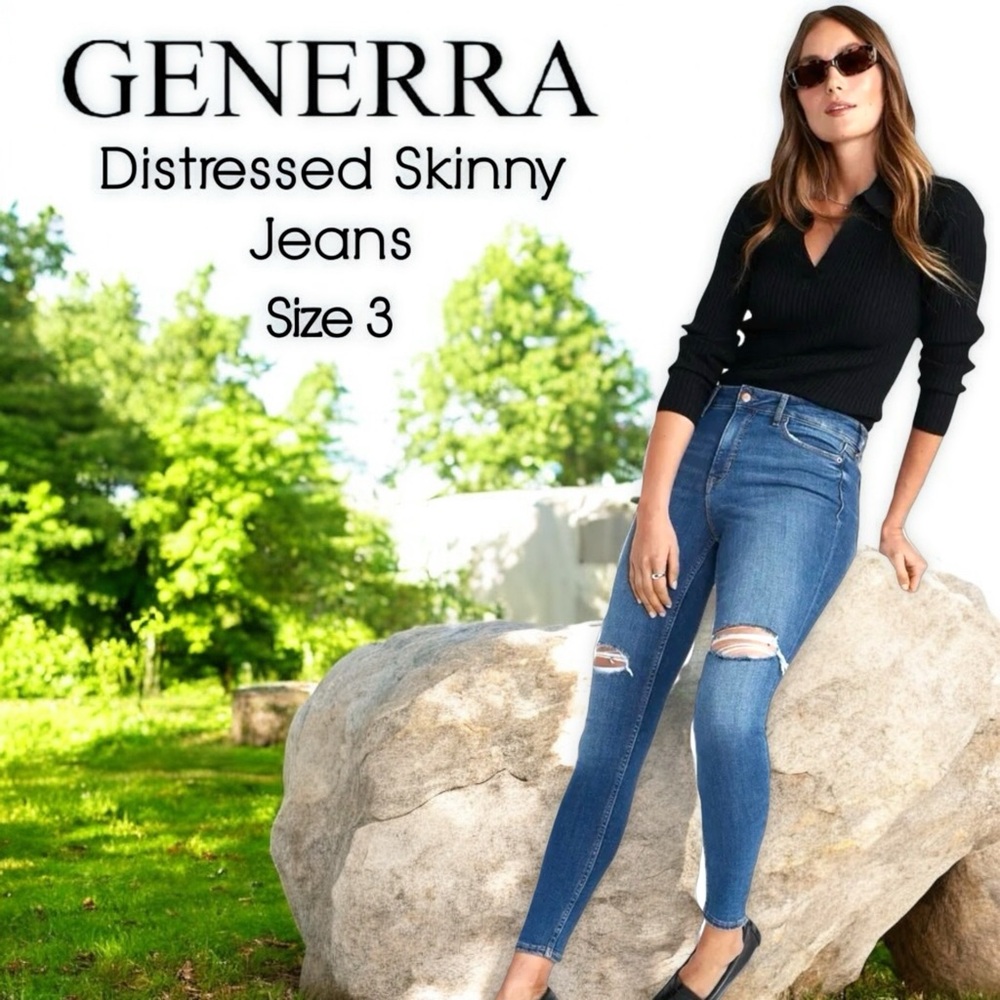 Generra Distressed Skinny Jeans